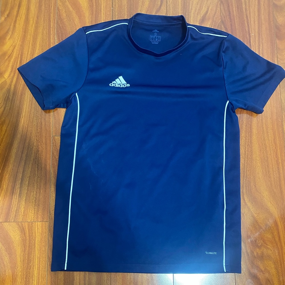 Adidas Men Blue Climalite Tee Shirt Size Small